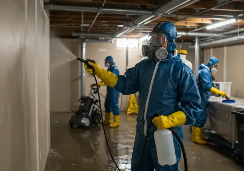 Basement Sanitization and Antimicrobial Treatment process in Fort Ashby, WV