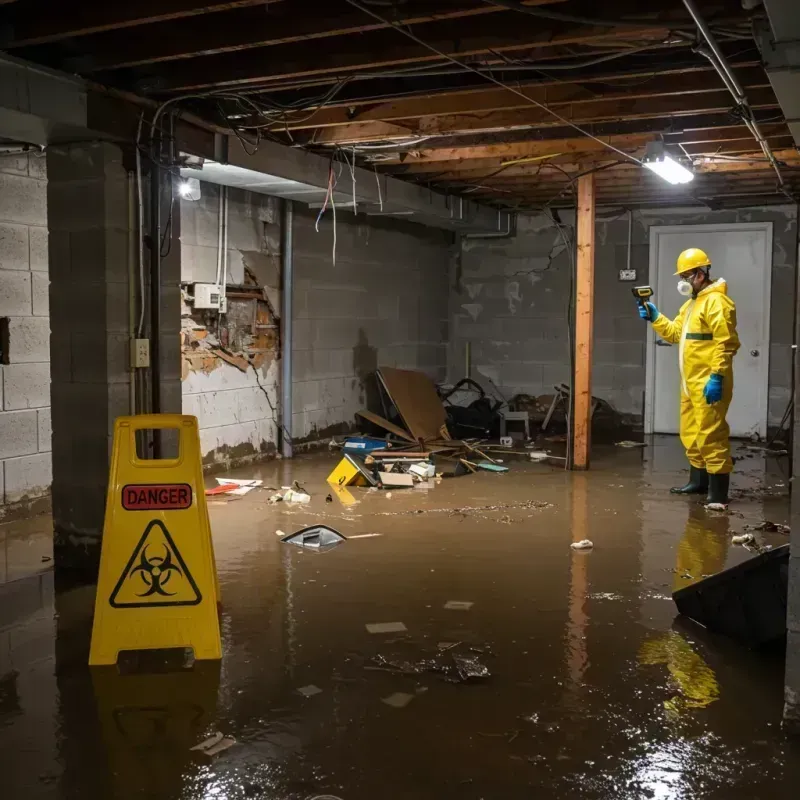 Flooded Basement Electrical Hazard in Fort Ashby, WV Property